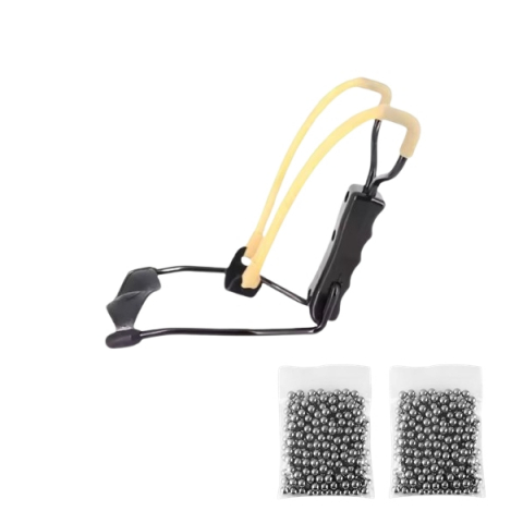 SPORT & TIMP LIBER - Set prastie metalica profesionala cu suport de incheietură si 200 bile 10 mm, metal, maner antiderapant, 18 cm