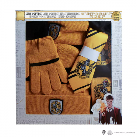 Set roba si accesorii Harry Potter IdeallStore®, Hufflepuff House, 6 piese, galben [1]