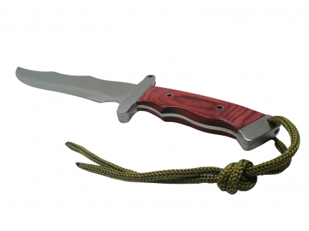 Set sabie si cutit de vanatoare, IdeallStore®, Steel Wolf, otel inoxidabil, 31 cm, argintiu [4]