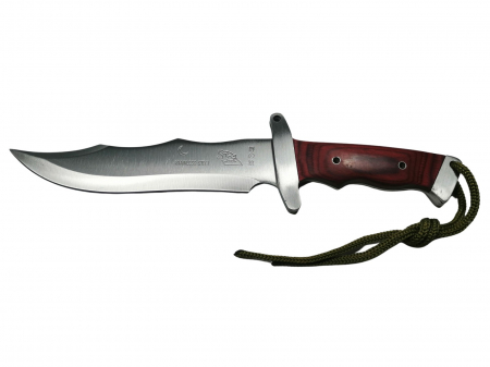 Set sabie si cutit de vanatoare, IdeallStore®, Steel Wolf, otel inoxidabil, 31 cm, argintiu [2]
