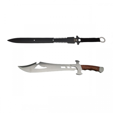 Sabii & Macete - Set sabie si maceta, IdeallStore®, Style of Persia, otel inoxidabil, 50 cm, argintiu