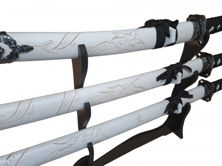 Set sabii decorative IdeallStore®, panoplie, Ninja Warrior, metal, 83 cm, teaca inclusa [1]