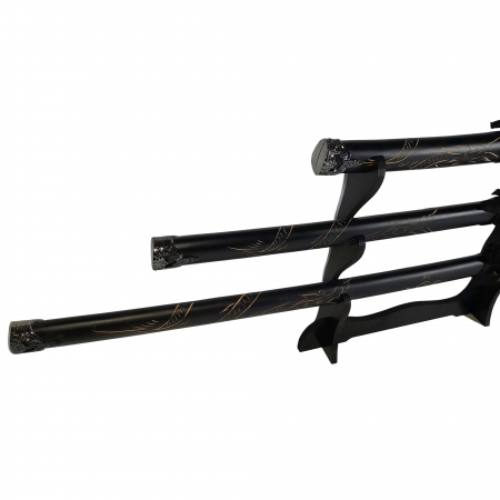 Set sabii decorative IdeallStore®, panoplie, Ninja Warrior, metal, 83 cm, teaca inclusa [2]