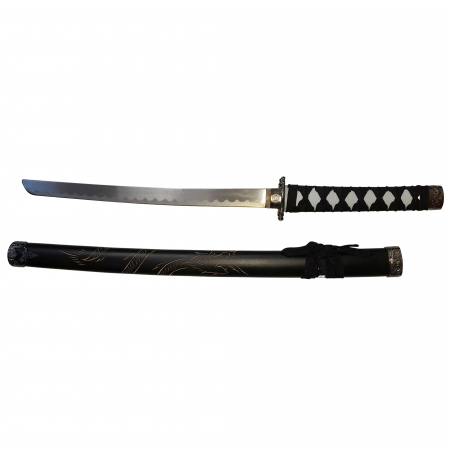 Set sabii decorative IdeallStore®, panoplie, Ninja Warrior, metal, 83 cm, teaca inclusa [5]