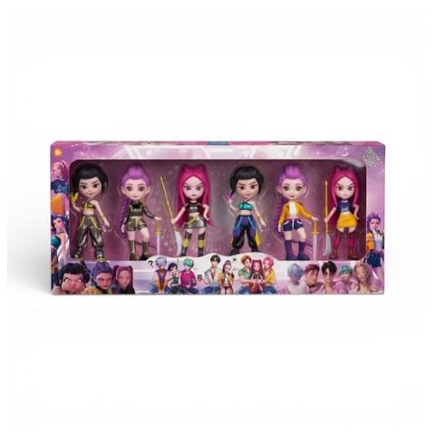 Set sase Figurine K-Pop Demon Hunters, DEPOX®, multicolor, 9 cm [2]