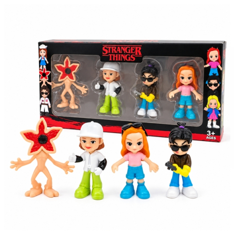 Set patru figurine Stranger Things, DEPOX®, multicolor, 5/7 cm [1]