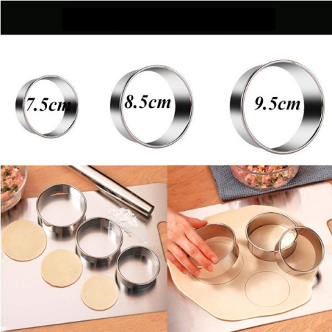 Set sase piese din inox pentru preparat coltunasi, paste, ravioli, empanadas [2]