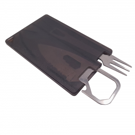 Set tacamuri pentru camping si drumetii IdeallStore®, cutit si furculita, multifunctional, 8.5 cm [1]