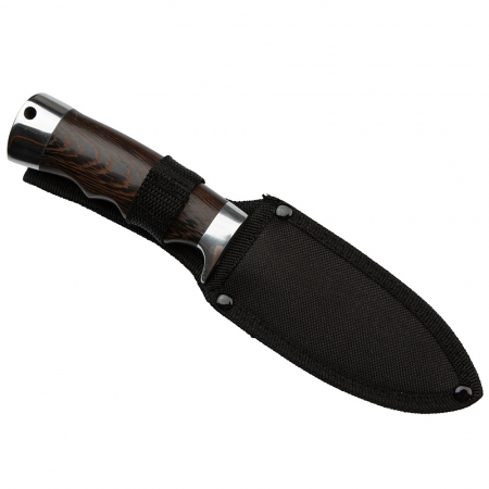 Set Topor Pirate Skull, 39 cm si Cutit Bohemian Blade, 23 cm, IdeallStore®, otel inoxidabil,  teaca inclusa [5]