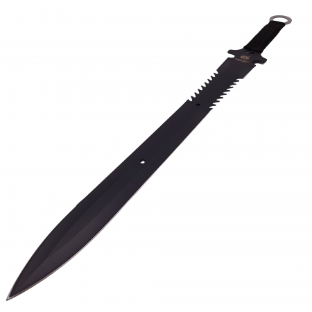 Set topor si sabie de vanatoare, IdeallStore®, otel inoxidabil, 40 cm, teaca inclusa [8]