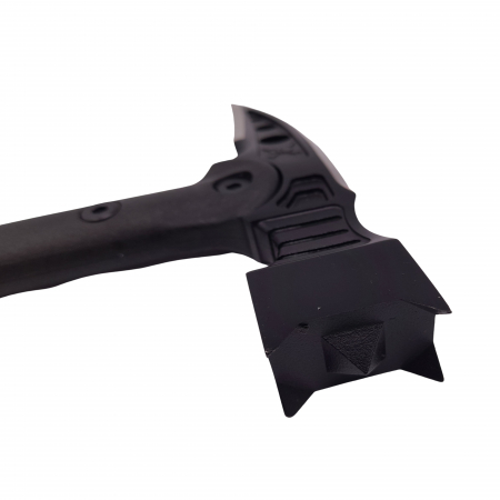 Set topor si sabie de vanatoare, IdeallStore®, otel inoxidabil, negru, 39 cm, teaca inclusa [4]