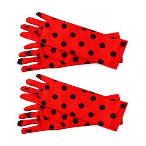 Accesorii costume copii - Set doua perechi manusi costum DEPOX®, Buburuza, universala, rosu