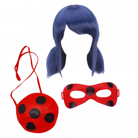 Costume Halloween copii - Set trei accesorii pentru costum IdeallStore®, Buburuza Miraculoasa, marime universala, rosu