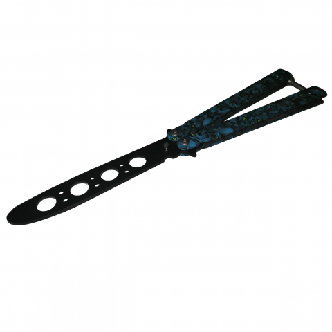 Set trei briceaguri de antrenament IdeallStore®, Scared Skulls, otel inoxidabil, multicolor [6]