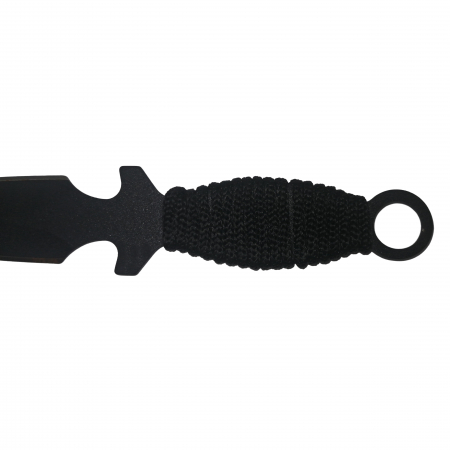 Set trei cutite de aruncat, Black Fury, otel inoxidabil, 16.5 cm, teaca piele inclusa [4]