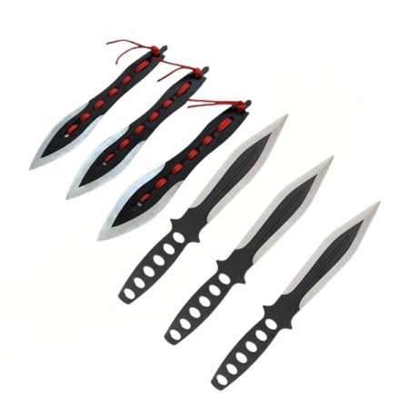 CASA SI GRADINA - Set trei cutite de aruncat IdeallStore®, Anarchy Blades si 3 cutite de aruncat Ballistic Blades , otel inoxidabil