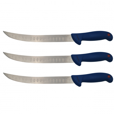CASA SI GRADINA - Set trei cutite de bucatar IdeallStore®, Chef's Knife, otel inoxidabil, 38 cm, albastru