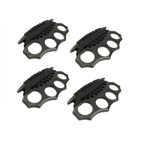 Pumnaluri si boxuri - Set patru rozete DEPOX®, snur, negru, 12 cm