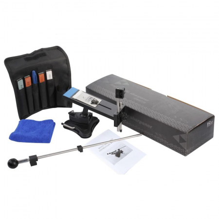 Ascutitoare si seturi de ascutire cutite - Sistem de ascutire cutite IdeallStore®, Best Chef, antiaderent, negru