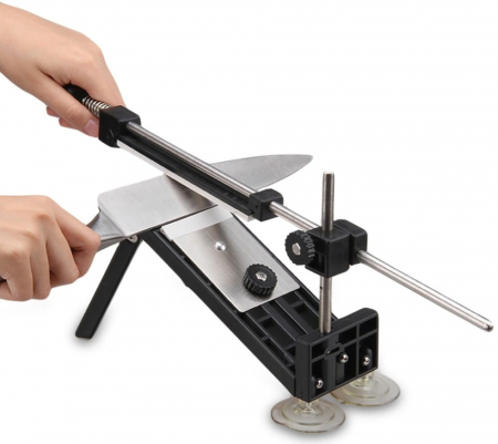 Sistem de ascutire cutite IdeallStore®, Master Chef, antiaderent, negru [2]