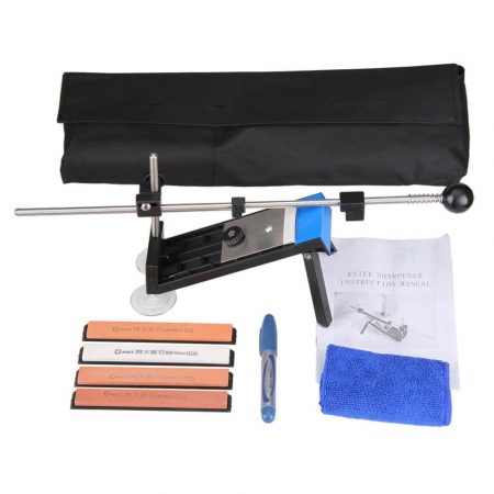 Ascutitoare si seturi de ascutire cutite - Sistem de ascutire cutite IdeallStore®, Master Chef, antiaderent, negru