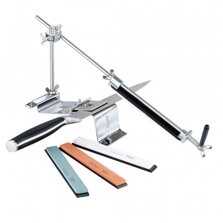 Ascutitoare si seturi de ascutire cutite - Sistem de ascutire cutite IdeallStore®, Special Chef, antiaderent, argintiu
