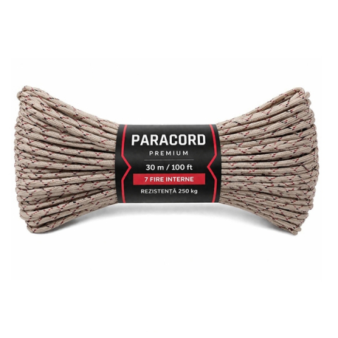 Snur Paracord Premium, DEPOX®, camuflaj desertic, rezistenta 250 kg, nylon, 30 m