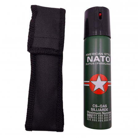 Spray autoaparare - Spray cu piper IdeallStore®, Military Defense, dispersant, auto-aparare, verde, 110 ml