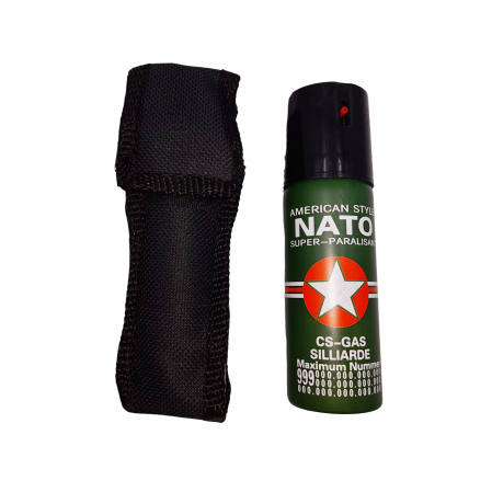 Spray autoaparare - Spray cu piper IdeallStore®, Military Defense, dispersant, auto-aparare, verde, 60 ml