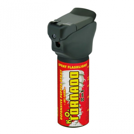 SPORT & TIMP LIBER - Spray cu piper IdeallStore®, Tornado KO, lanterna LED, jet, auto-aparare, 50 ml