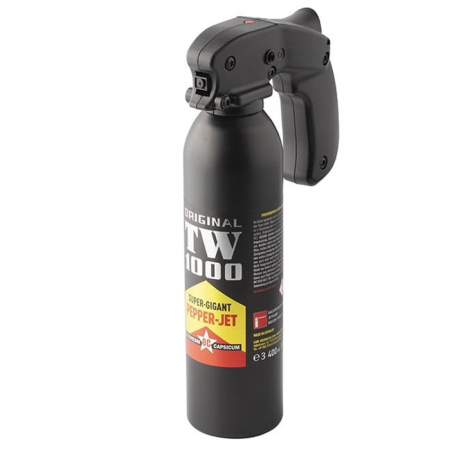 Spray autoaparare - Spray cu piper IdeallStore®, TW-1000 Gigant, jet, auto-aparare, 400 ml
