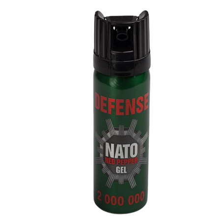 Spray autoaparare - Spray cu piper rosu IdeallStore®, Nato Defense, gel, auto-aparare, 50 ml, verde