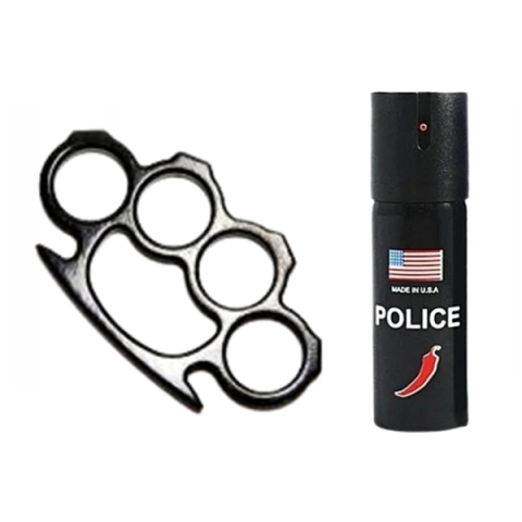 AUTOAPARARE - Set spray paralizant chili si box autoaparare DEPOX®, 60 ml.12 cm, negru