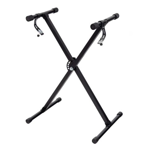 INSTRUMENTE MUZICALE - Stativ pentru Orga/Claviatura/Pian, Reglare Inaltime De La 65 cm La 96 cm, Constructie Rezistenta, Negru