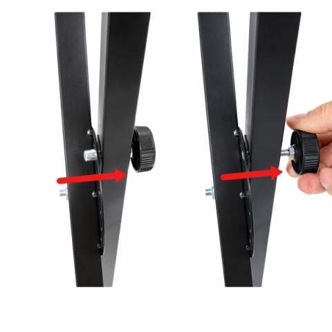 Stativ pentru Orga/Claviatura/Pian, Reglare Inaltime De La 65 cm La 96 cm, Constructie Rezistenta, Negru [5]