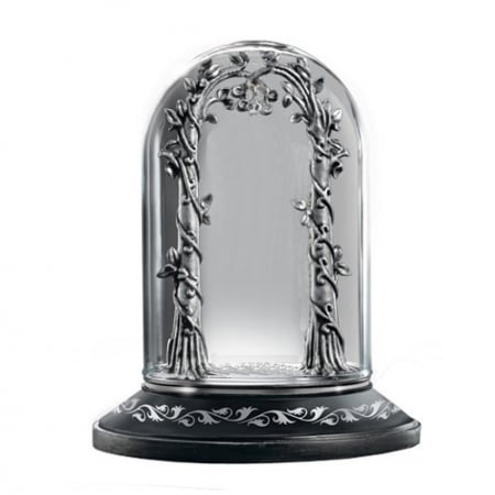 Accesorii decorative - Suport pentru lantisoare IdeallStore® editie limitata, Rivendell Gate, lemn, cupola stica, 14 cm, negru
