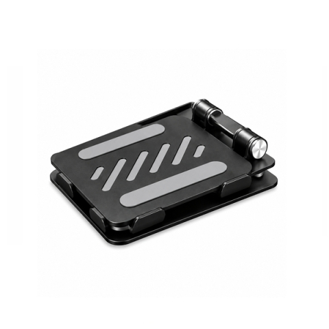 Suport pliabil metalic pentru telefon și tabletă DEPOX®, rotire 360°, reglabil 180°, compatibil 10–41 cm, negru [3]