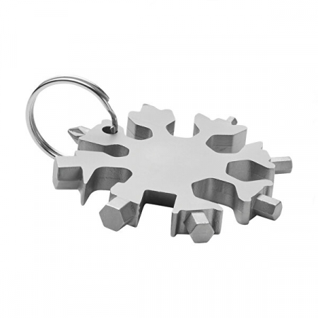 SPORT & TIMP LIBER - Surubelnita stea multifunctionala tip breloc, IdeallStore®, otel inoxidabil, breloc