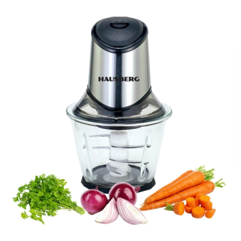 Tocător electric de bucătărie DEPOX®, bol din sticlă 1,5 L, 6 lame din inox, 400–500 W [1]