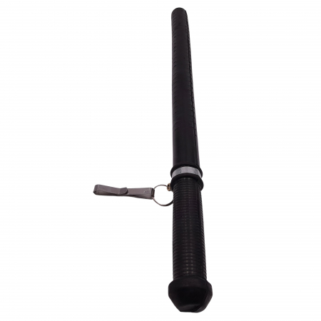 Tonfa autoaparare IdeallStore®, Police Force, cauciuc, 50 cm, negru, agatatoare inclusa [5]