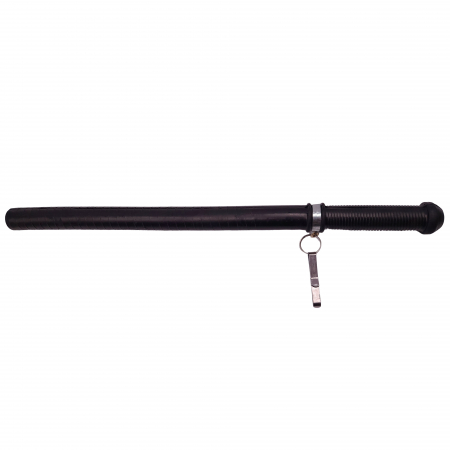 Tonfa autoaparare IdeallStore®, Police Force, cauciuc, 50 cm, negru, agatatoare inclusa [1]