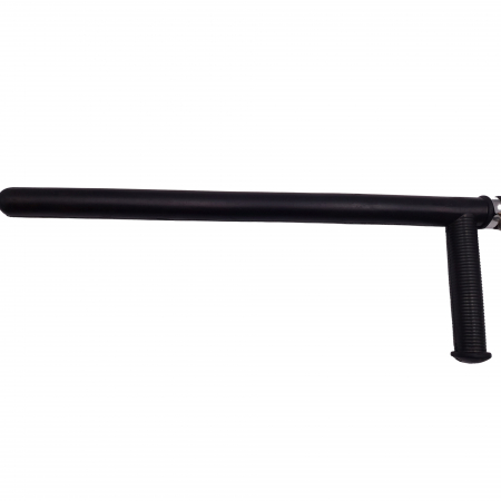 Tonfa autoaparare IdeallStore®, Police Force, cauciuc, 60 cm, negru, agatatoare inclusa [4]
