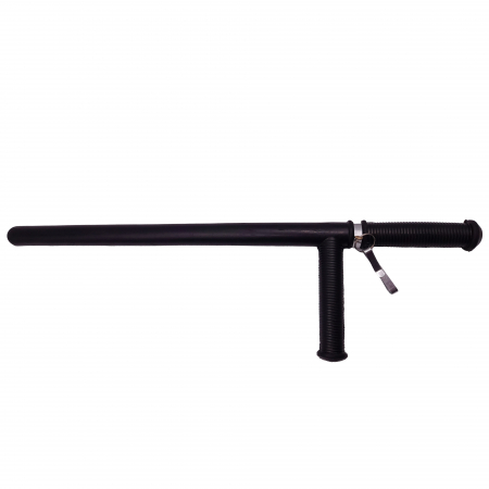 Tonfa autoaparare IdeallStore®, Police Force, cauciuc, 60 cm, negru, agatatoare inclusa [1]