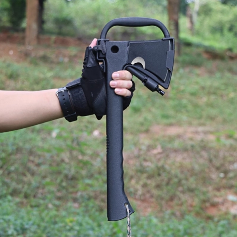 Topor 3 in 1 amnar, cutit si fluier, 35.5 cm,  teacă inclusă [2]