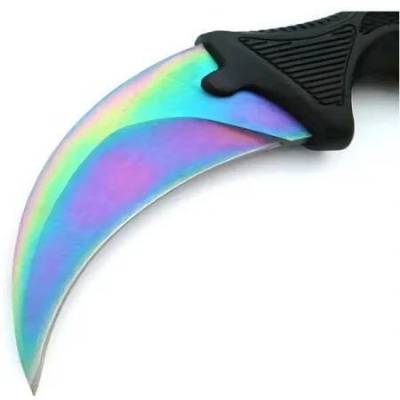 Set topor si cutit karambit DEPOX®, otel inoxidabil, multicolor, 40 cm/18.5 cm, teaca inclusa [15]