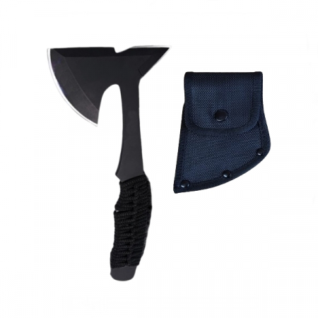SPORT & TIMP LIBER - Topor IdeallStore®, Black Paracord, 22.5 cm, husa inclusa