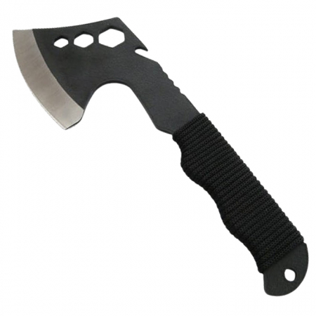 Topor Ideallstore®, Little Viking, otel inoxidabil, negru, 26 cm, teaca inclusa [2]