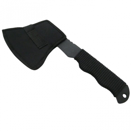 Topor Ideallstore®, Little Viking, otel inoxidabil, negru, 26 cm, teaca inclusa [5]