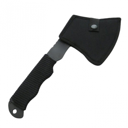 Topor Ideallstore®, Little Viking, otel inoxidabil, negru, 26 cm, teaca inclusa [4]