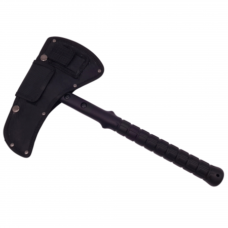 Topor Ideallstore®, Tactical Adventure, otel inoxidabil, negru, 41 cm, teaca inclusa [6]